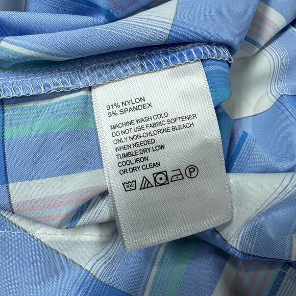 Tommy Bahama NWT Siesta Key Brisbane Plaid IslandZone Shirt Size XS Lightweight - Picture 8 of 11